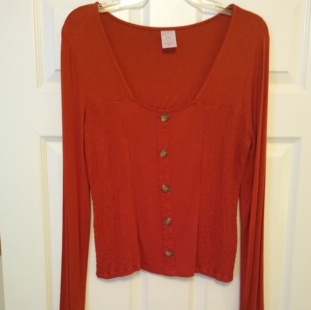 No Boundaries orange top. XL